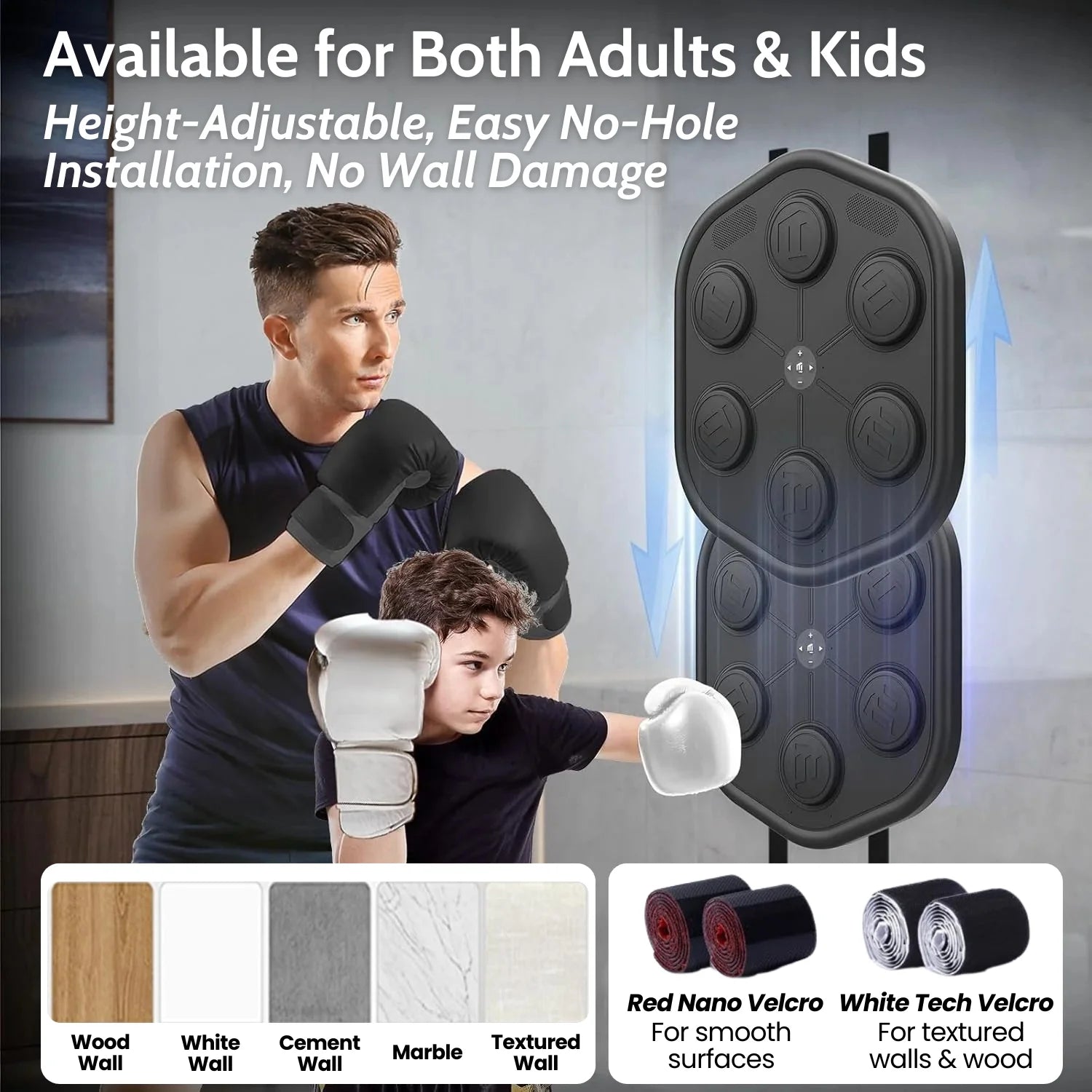 Music Boxing Machine V2 + Free Boxing & MMA Gloves